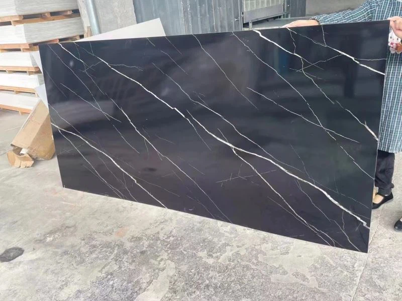 Fashion dark PVC marble board 